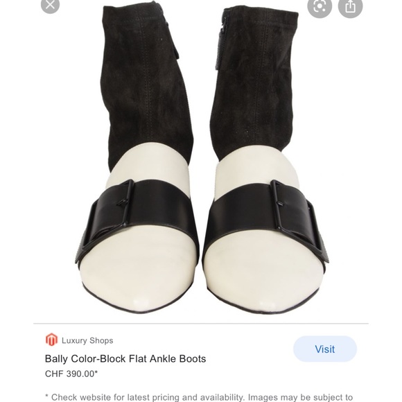 Bally Color Block Flat Ankle Boots - Picture 12 of 12